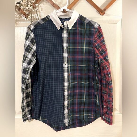 Polo Ralph Lauren Multicolor Classic Fit Plaid Button Up Shirt Boys L - Picture 1 of 6